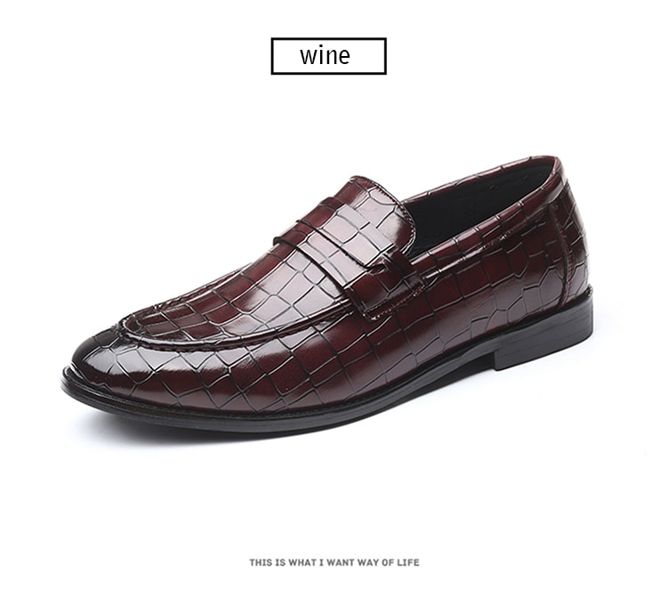 Title 14, Set di scarpe casual in pelle da uomo con motiv...