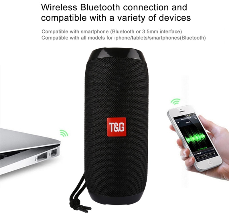 Title 7, Kablosuz Bluetooth Hoparlör 10W Su Geçirmez Süt...