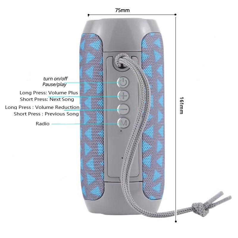 Title 11, Kablosuz Bluetooth Hoparlör 10W Su Geçirmez Süt...