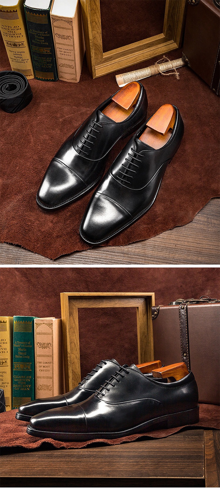 Title 10, Zapatos Oxford para hombre británicos de alta c...