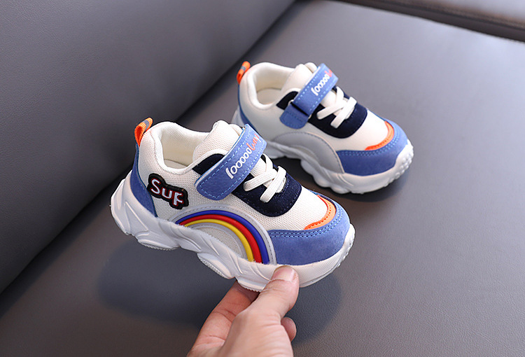 Title 7, Childrens Rainbow Breathable Baby Toddler Shoe...