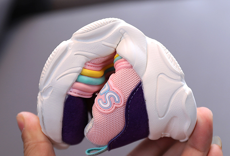 Title 17, Childrens Rainbow Breathable Baby Toddler Shoe...