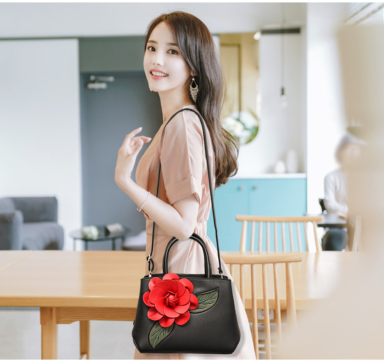 Title 2, Womens fashionable big flower handbag, a lovel...