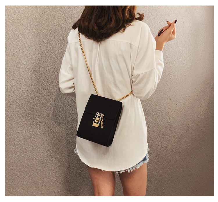 Title 9, One-shoulder Chain Messenger Bag Personalized L...