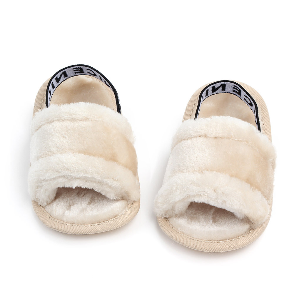 Title 19, Hairy sandals baby shoes soft and comfy footwea...