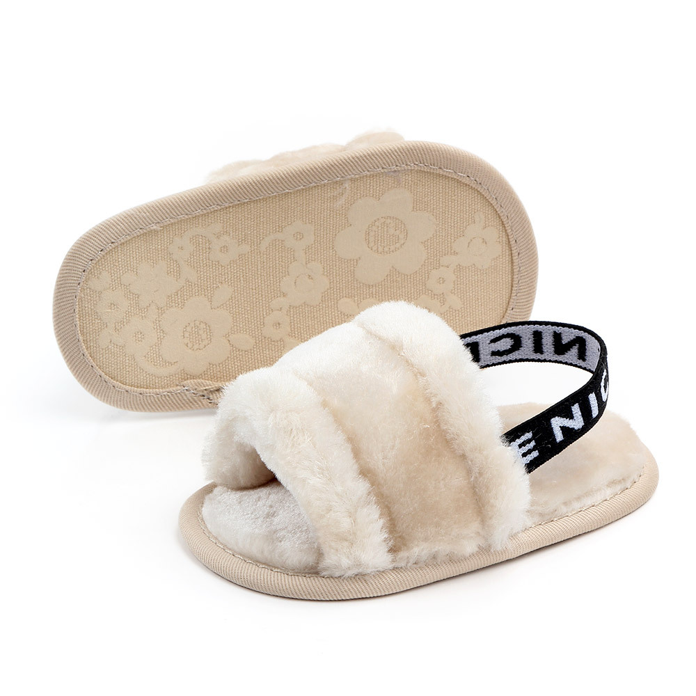 Title 21, Hairy sandals baby shoes soft and comfy footwea...