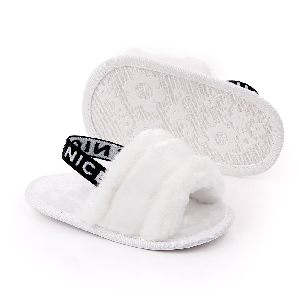 Title 30, Hairy sandals baby shoes soft and comfy footwea...