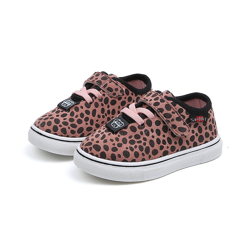 Title 19, Sneakers per bambini con stampa leopardata. Com...