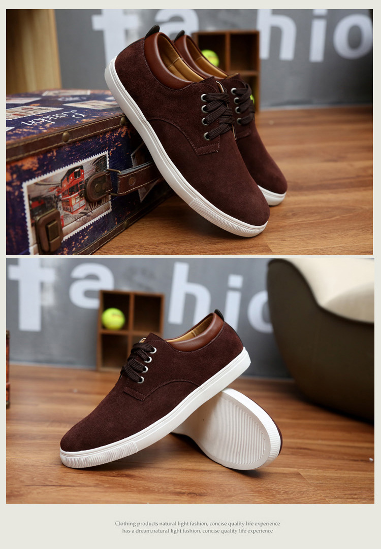 Title 8, Mens casual suede leather shoes, sizes 45-49, ...