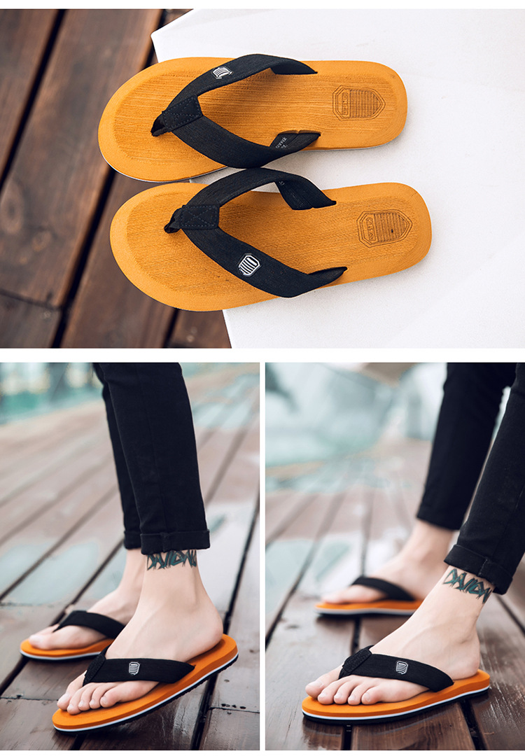 Title 6, Chanclas de playa para hombre, informales, perf...