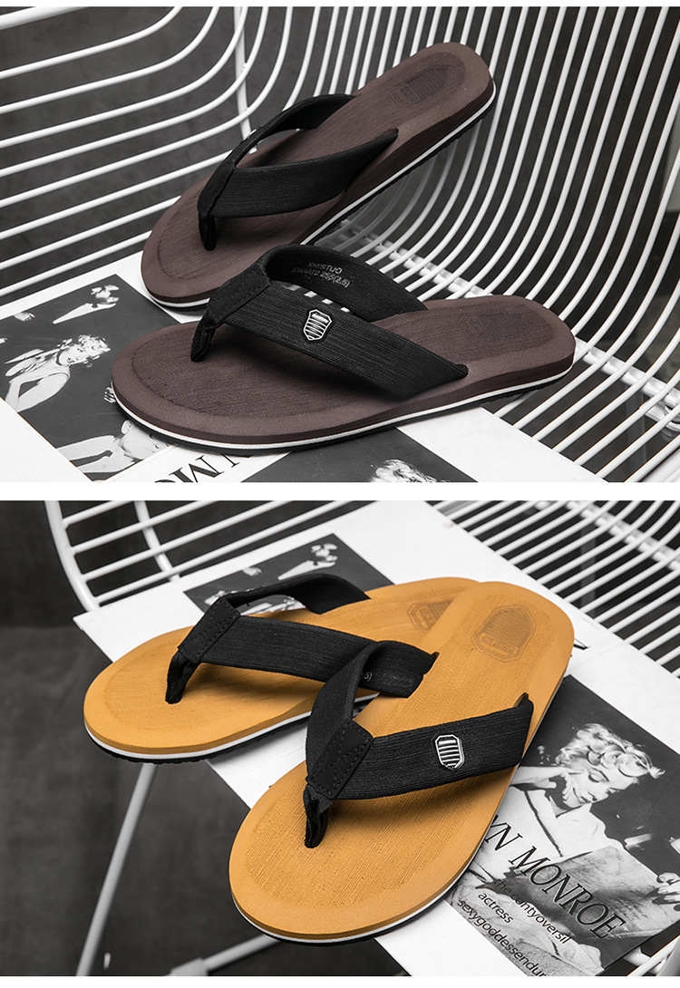 Title 20, Chanclas de playa para hombre, informales, perf...