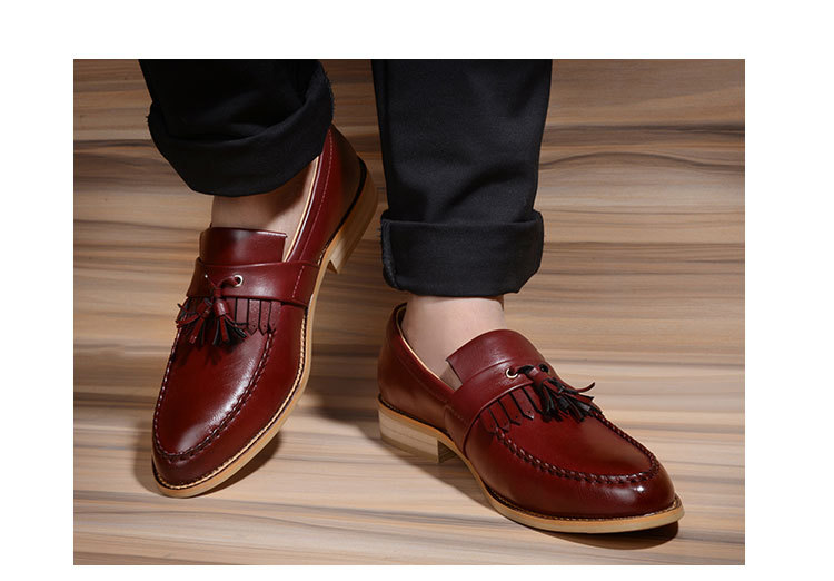 Title 17, Zapatos de vestir de negocios para hombre con p...