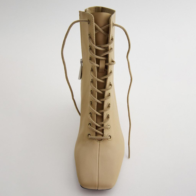 Title 6, Damen Stiefeletten mit hohem Absatz aus Rindsle...