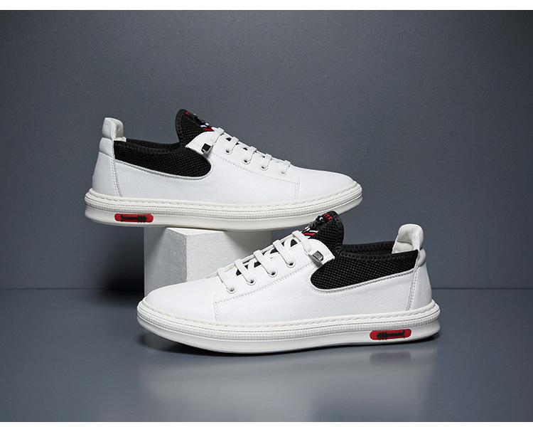 Title 5, Witte casual schoenen voor heren, wild board stijl