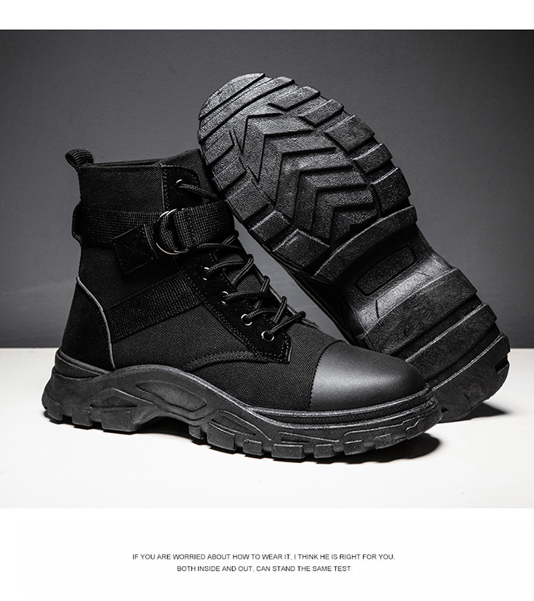 Title 5, Mens all-match tooling boots. Durable and vers...