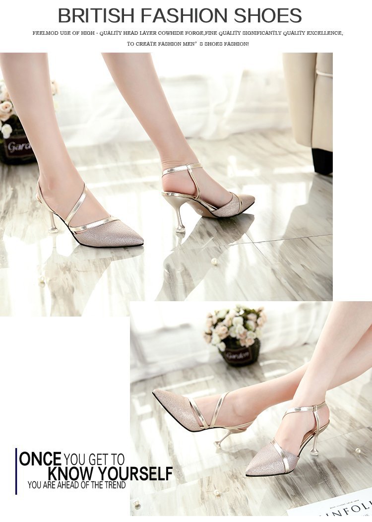 Title 12, Pointed toe hollow heel women