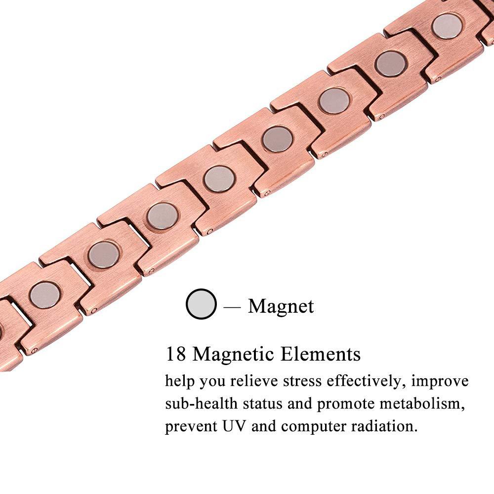 Title 3, Pure Copper Magnetic Therapy Bracelet for Arthr...