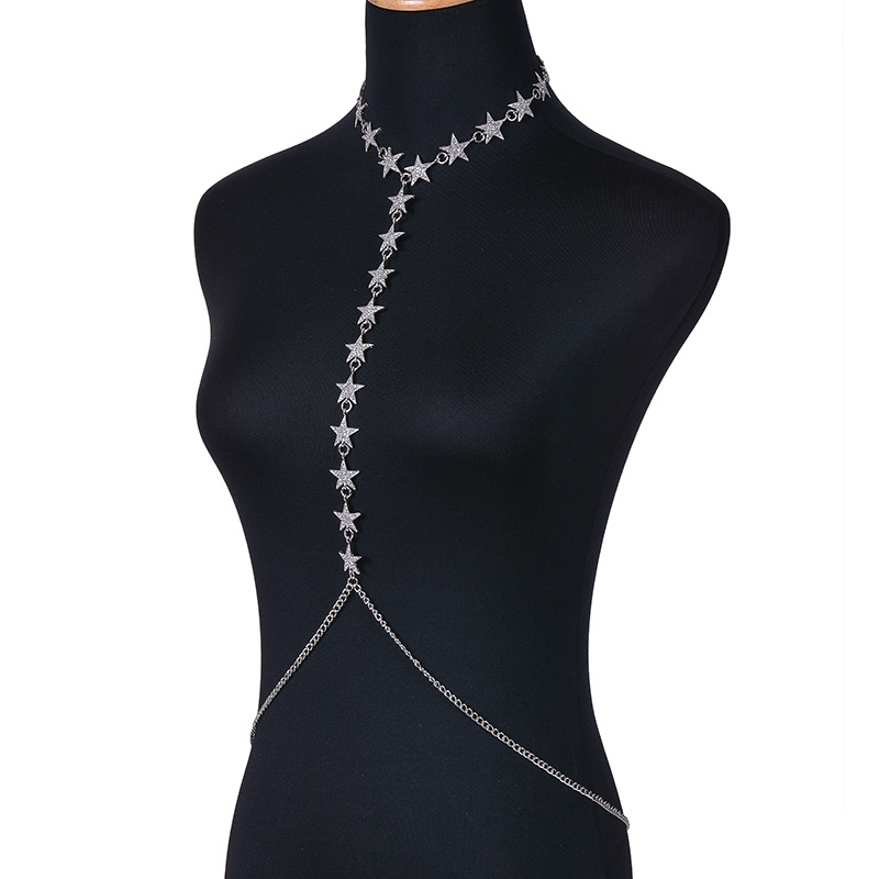 Title 8, Flash Diamond Pentagram Body Chain