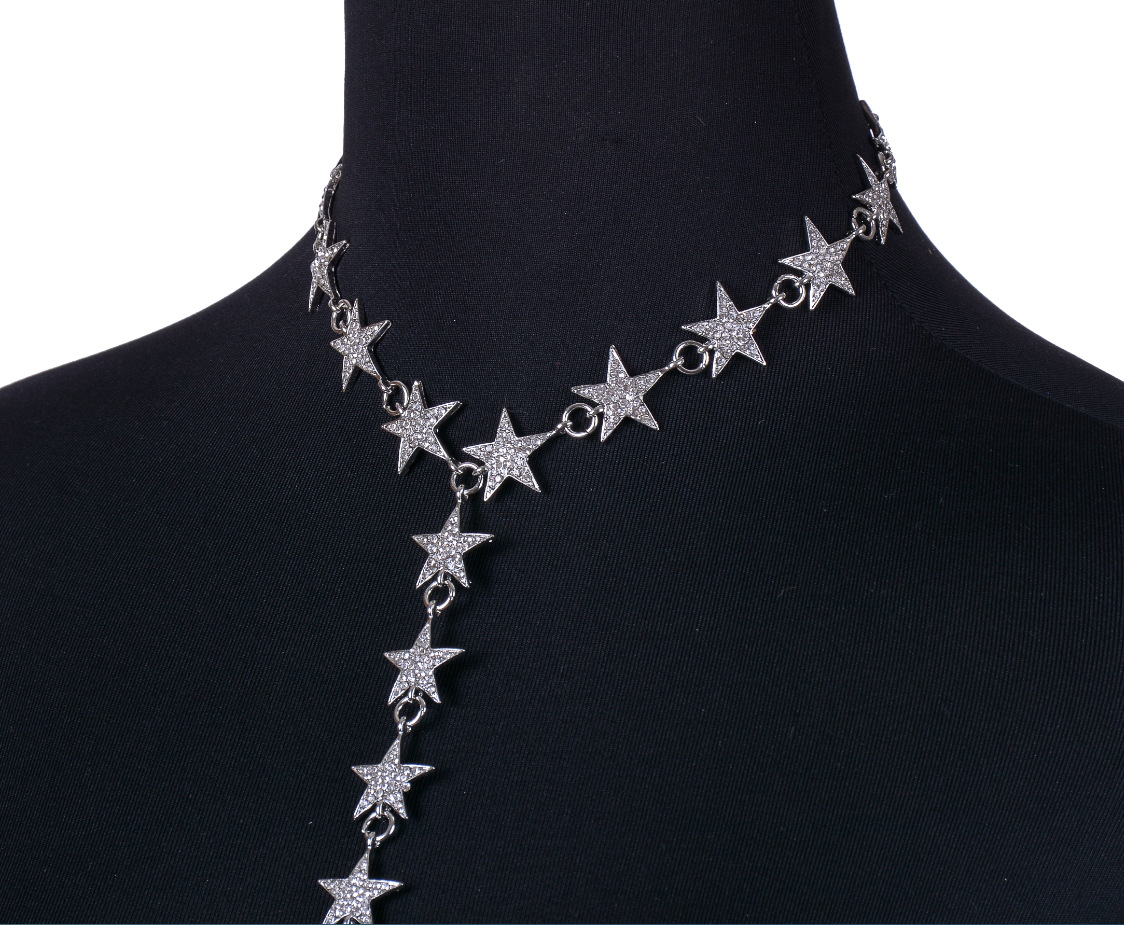 Title 9, Flash Diamond Pentagram Body Chain