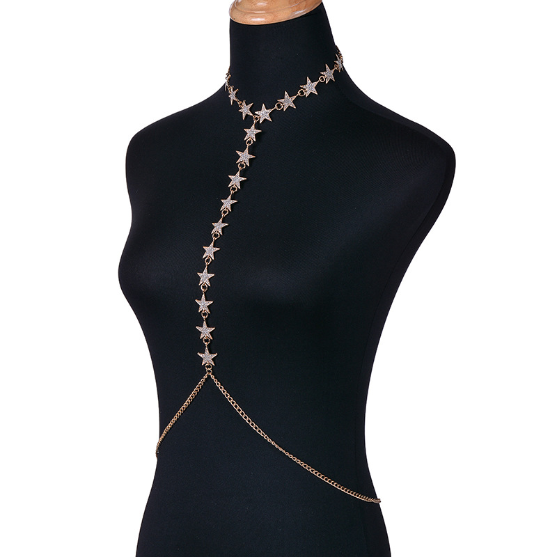 Title 11, Flash Diamond Pentagram Body Chain