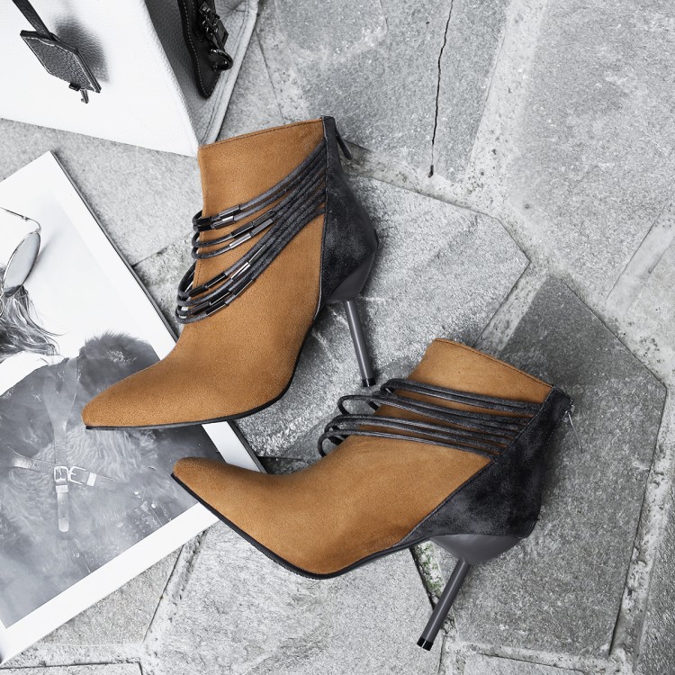 Title 4, Pointed stiletto womens boots designed to elon...