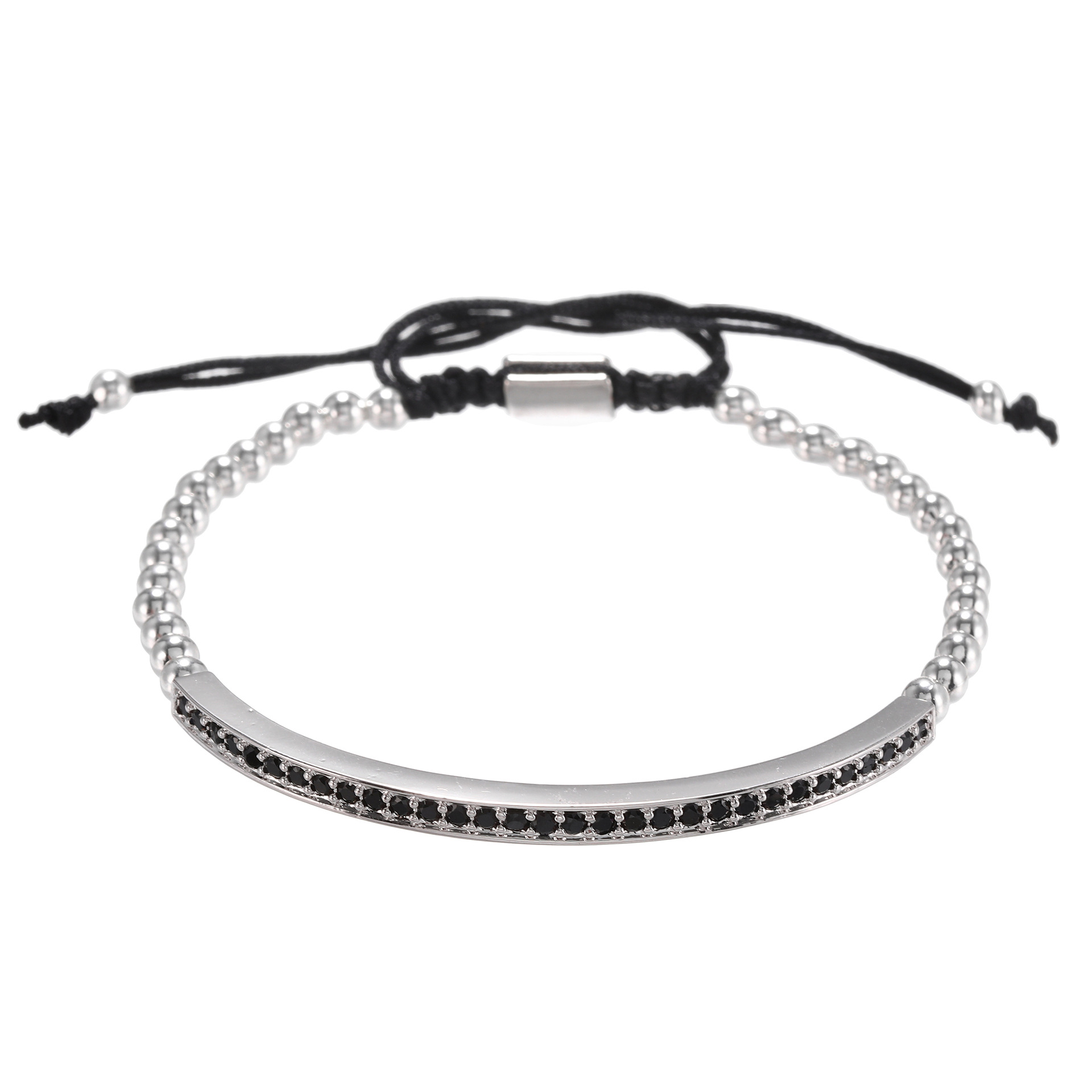 Title 9, Micro-inlaid zircon bracelet Punk bracelet