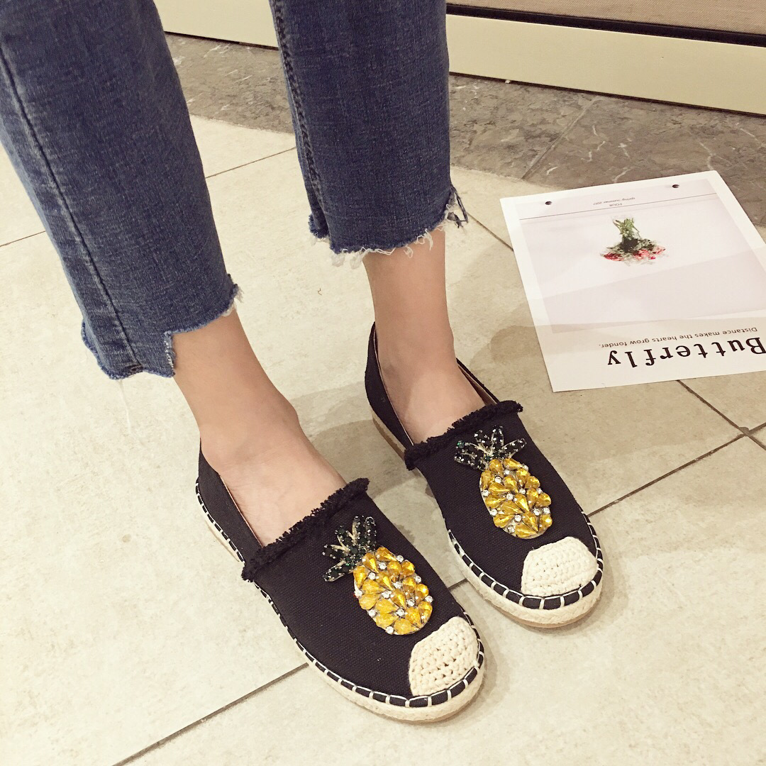 Title 2, Pineapple Rhinestone Flats