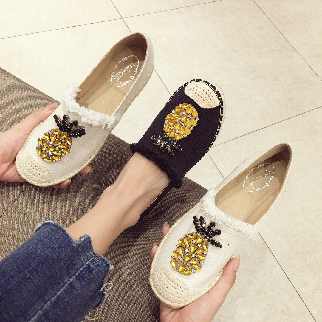 Title 6, Pineapple Rhinestone Flats