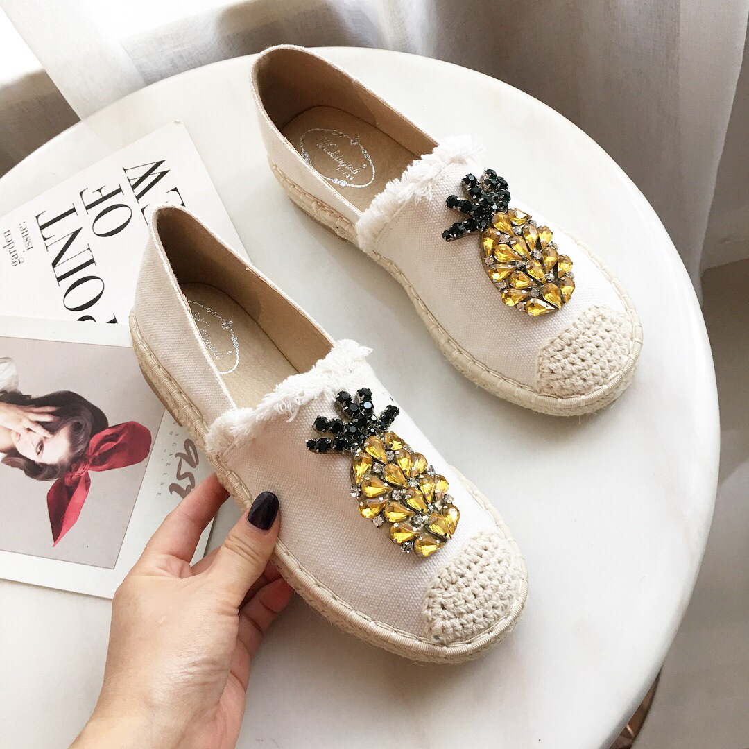 Title 12, Pineapple Rhinestone Flats