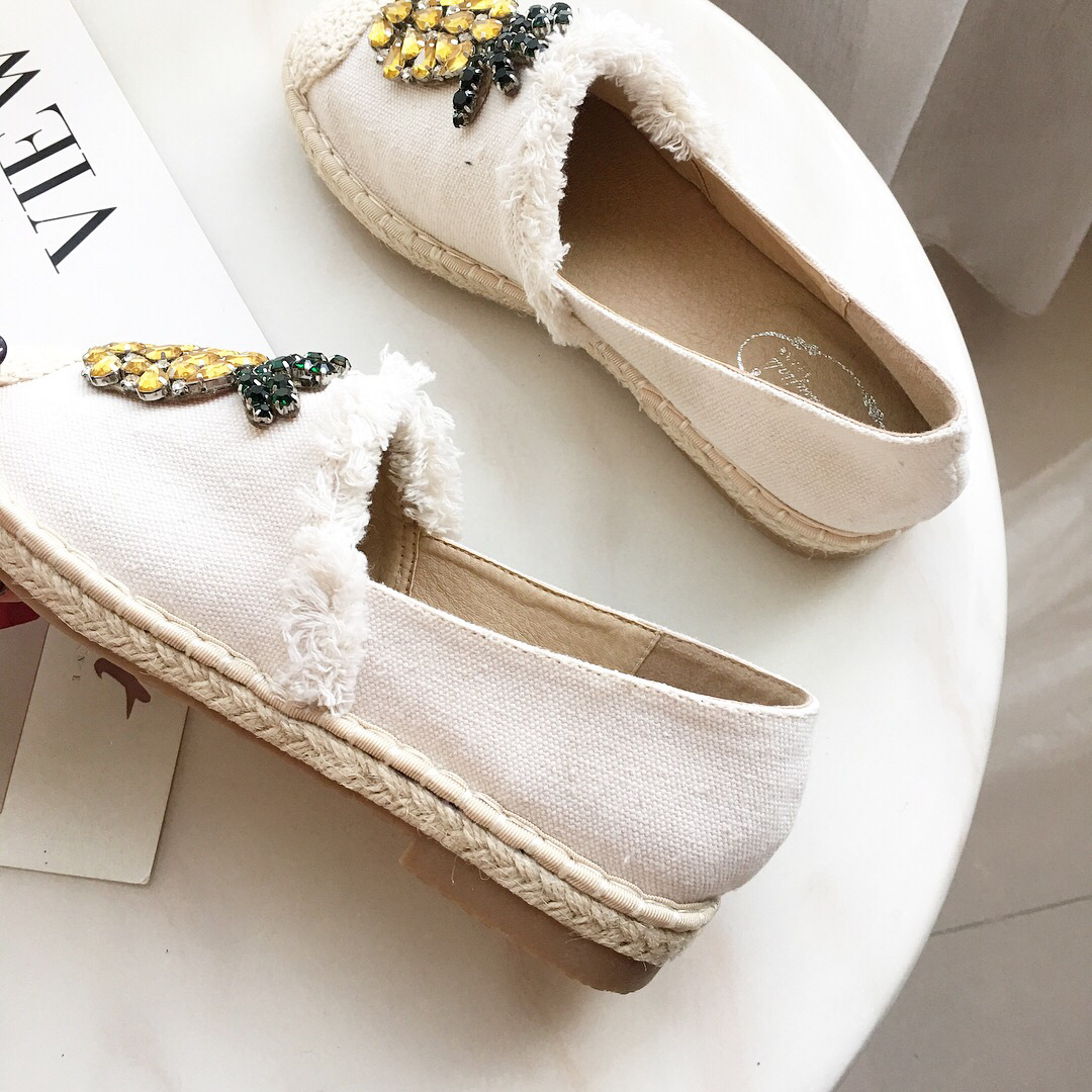 Title 14, Pineapple Rhinestone Flats