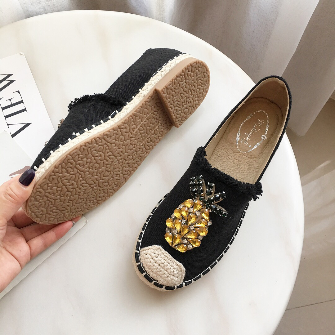 Title 18, Pineapple Rhinestone Flats