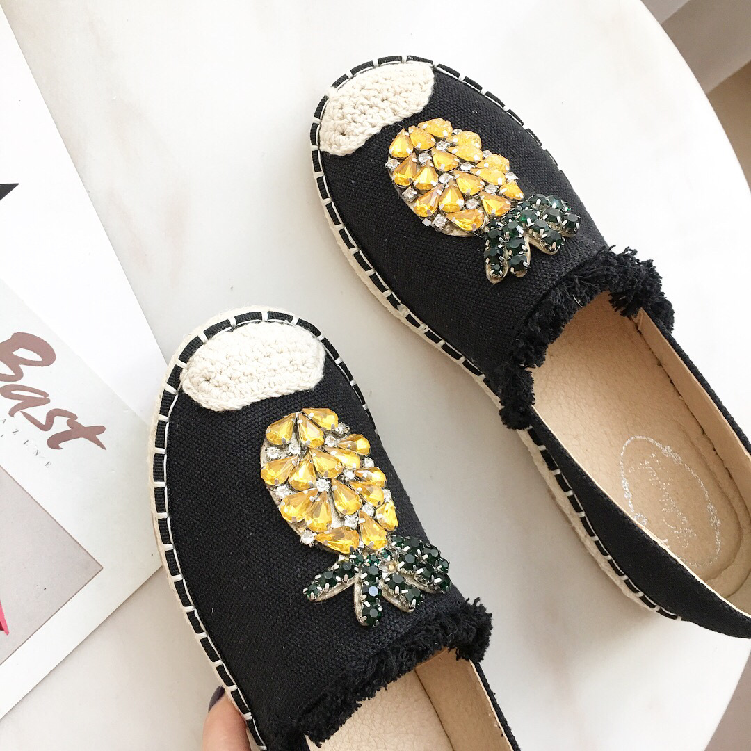 Title 19, Pineapple Rhinestone Flats