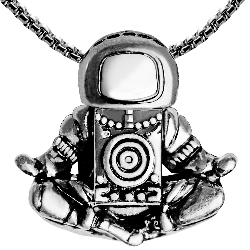 Title 5, Vintage astronaut pendant necklace. A unique an...