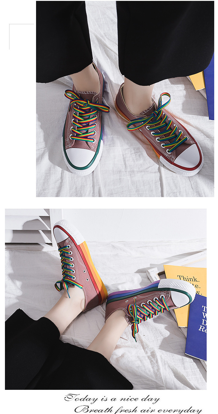 Title 2, Rainbow White Shoes for a Vibrant and Comfortab...