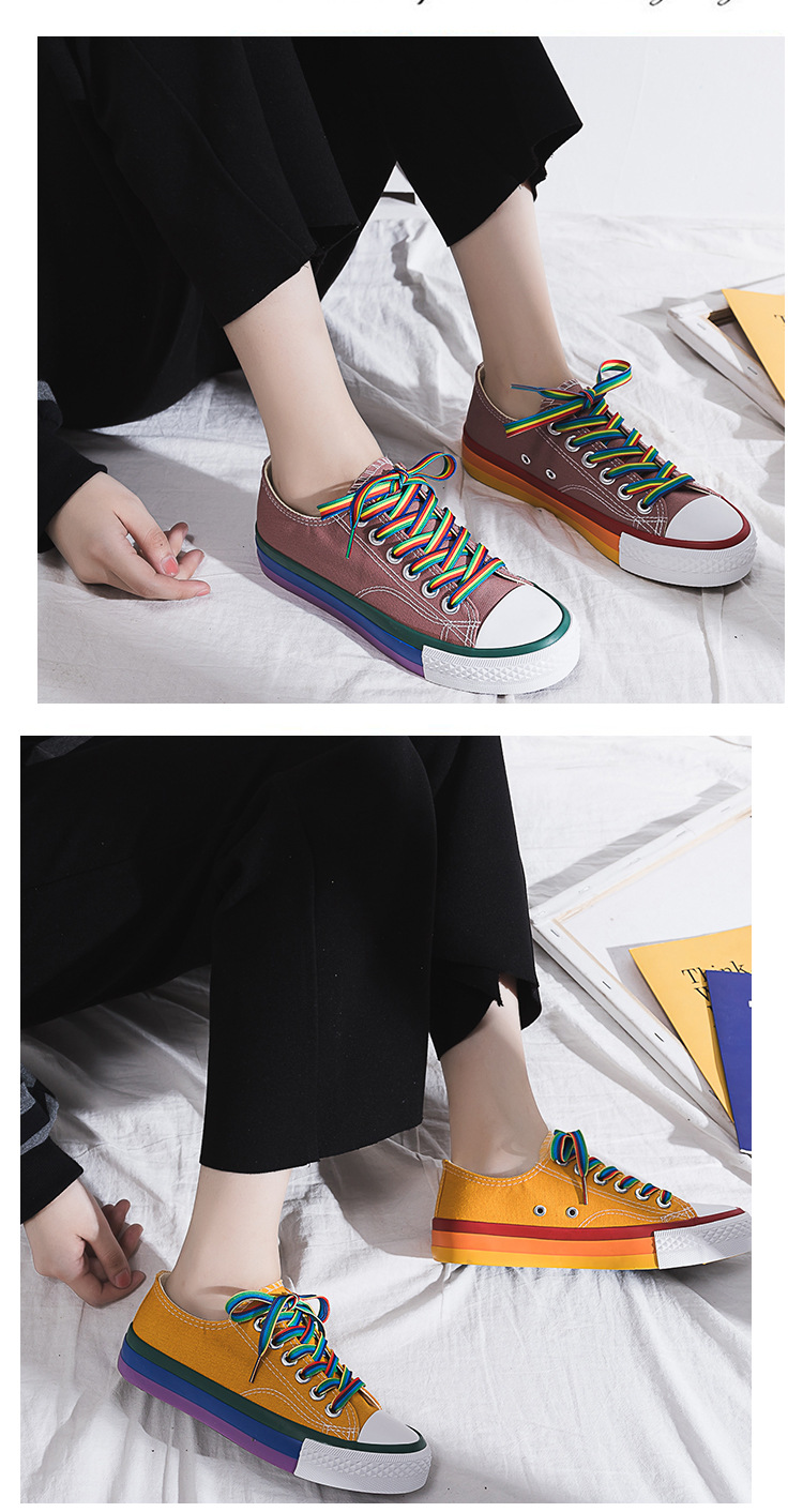 Title 3, Rainbow White Shoes for a Vibrant and Comfortab...