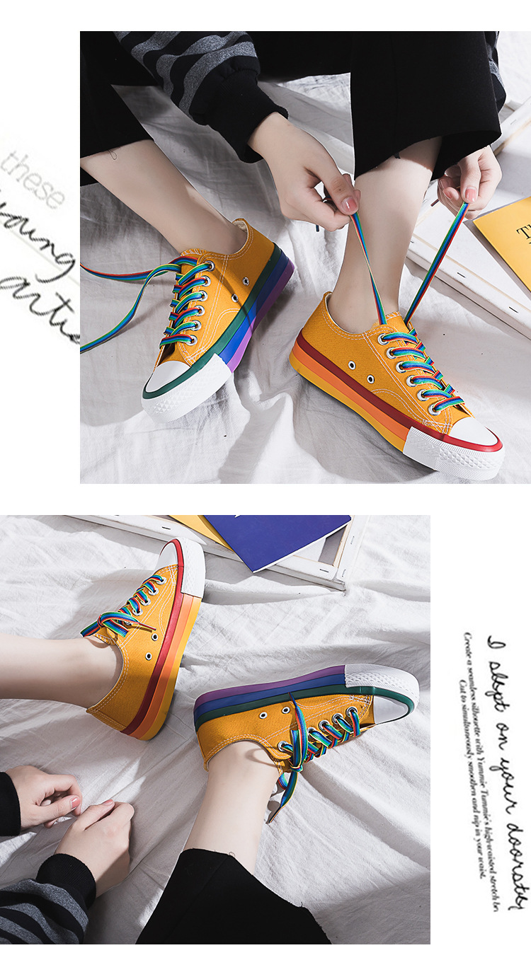 Title 4, Rainbow White Shoes for a Vibrant and Comfortab...