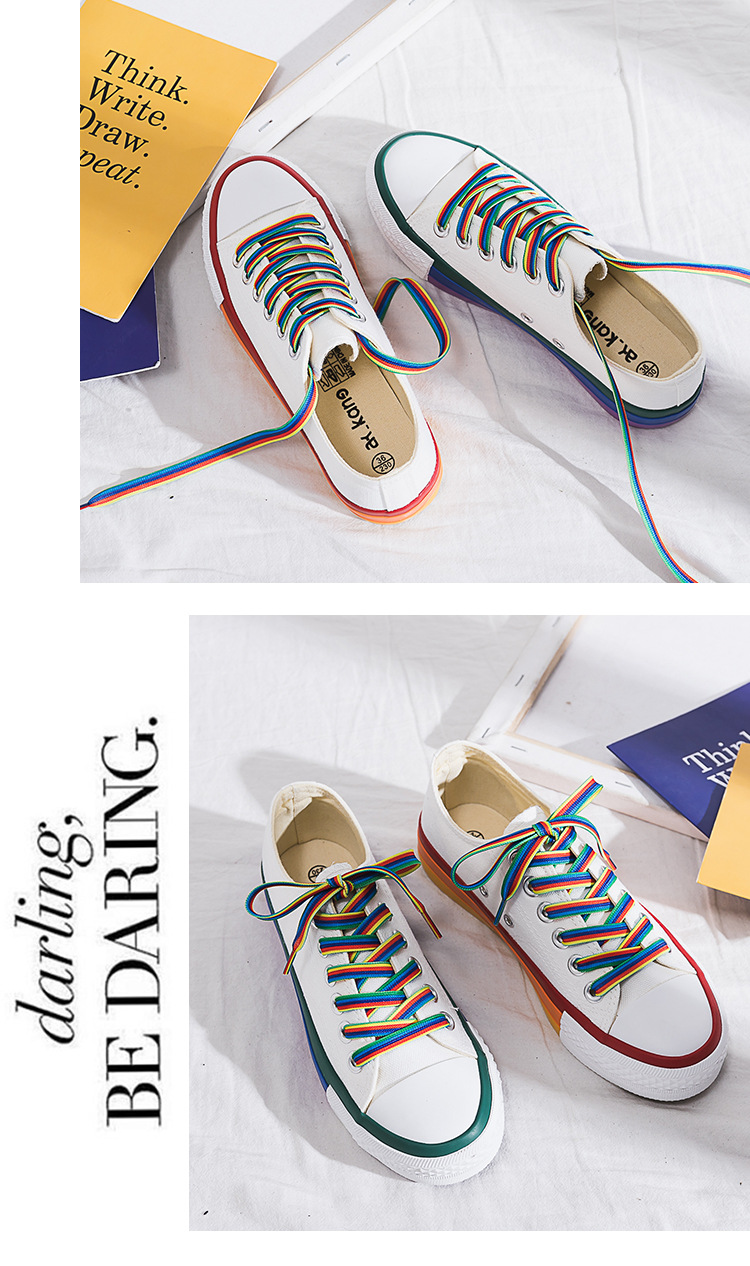 Title 5, Rainbow White Shoes for a Vibrant and Comfortab...