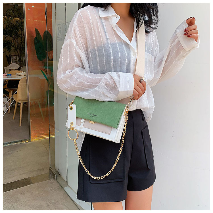 Title 2, Fashion Hit color Crossbody Small Square Bag