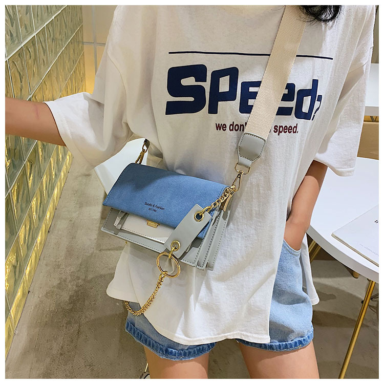 Title 4, Fashion Hit color Crossbody Small Square Bag