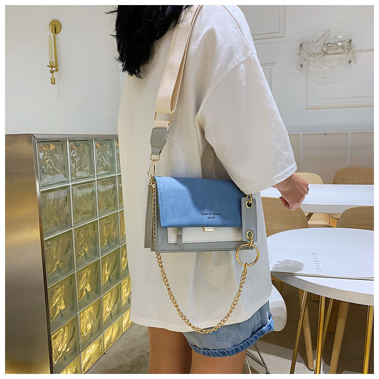 Title 5, Fashion Hit color Crossbody Small Square Bag