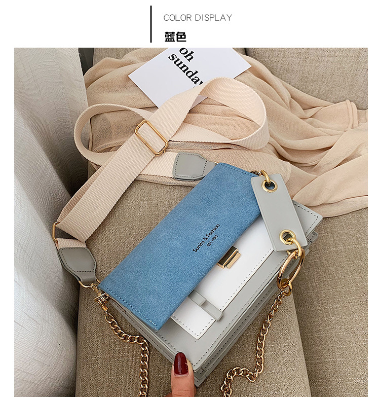 Title 18, Fashion Hit color Crossbody Small Square Bag