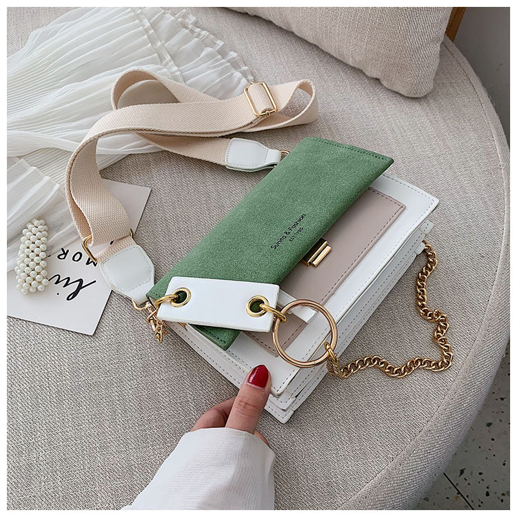 Title 28, Fashion Hit color Crossbody Small Square Bag