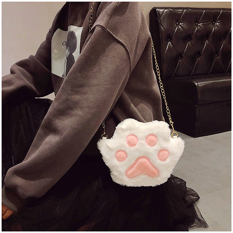 Cat Paw Bag | Cute Soft Plush Material