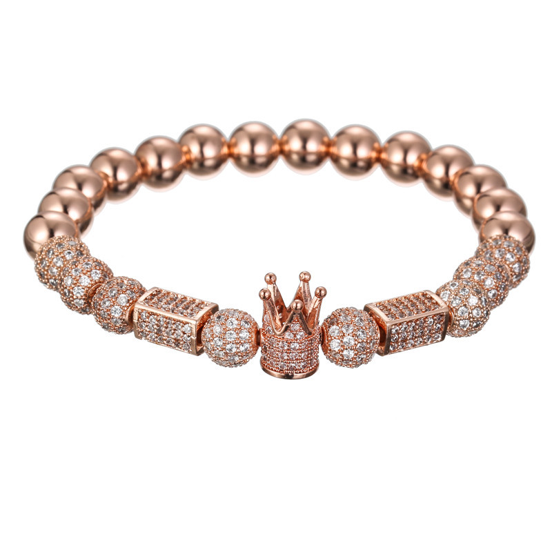 Title 2, Zircon Diamond Crown Four Color Bracelet