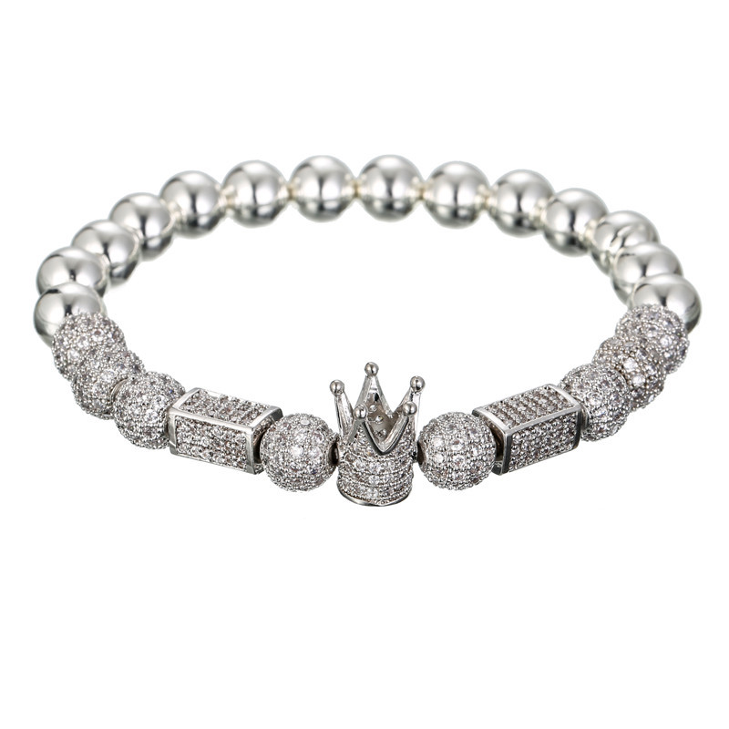 Title 3, Zircon Diamond Crown Four Color Bracelet