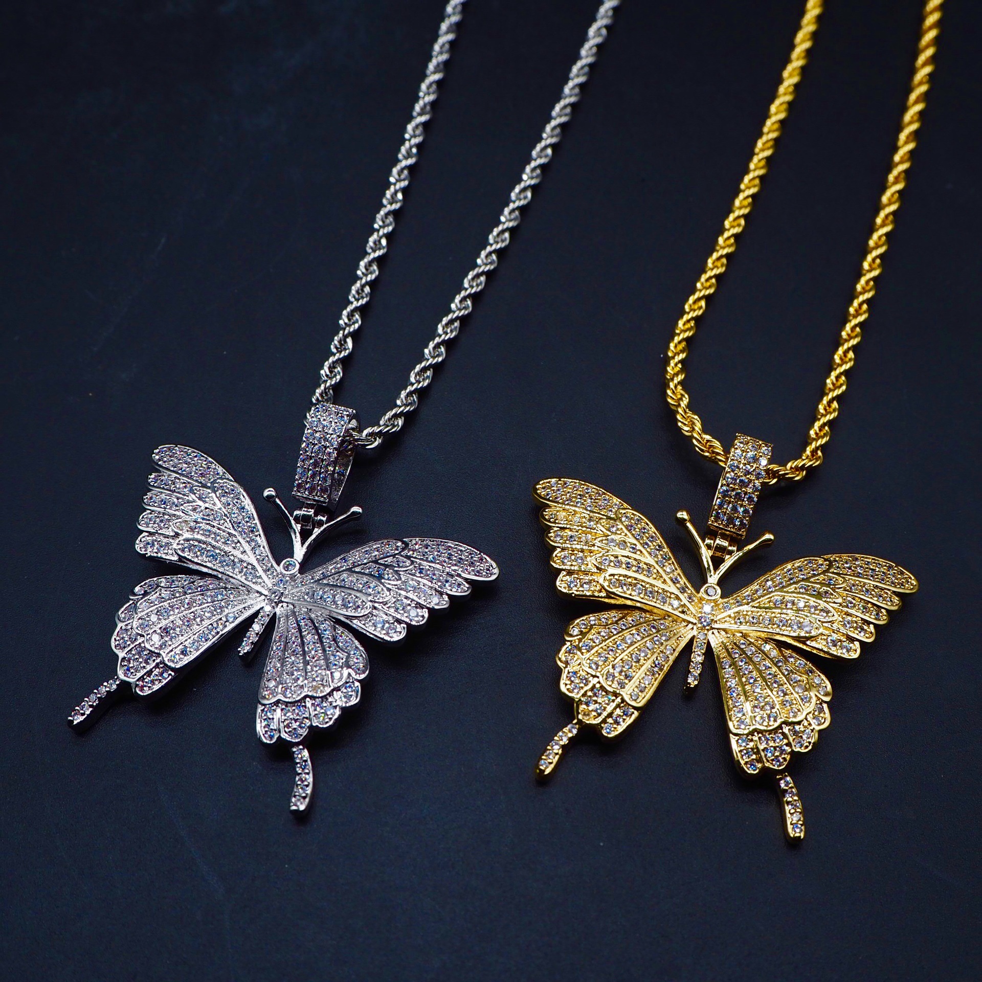 Title 3, Butterfly pendant for women. A beautiful and de...