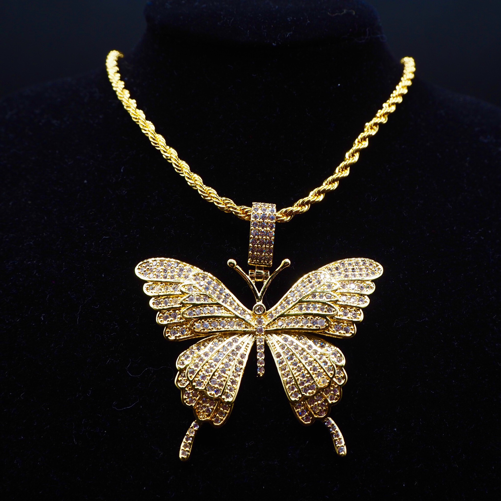 Title 6, Butterfly pendant for women. A beautiful and de...