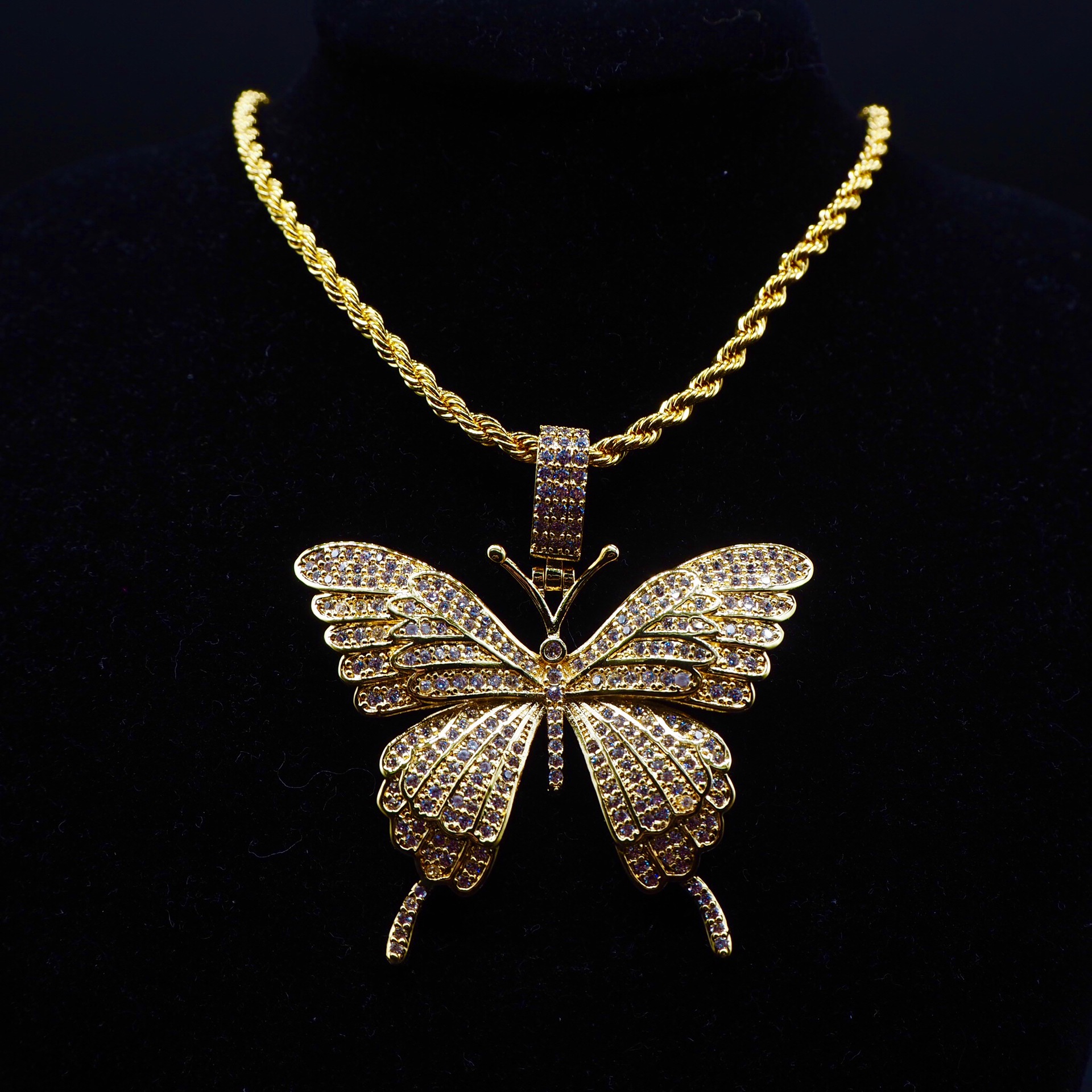 Title 7, Butterfly pendant for women. A beautiful and de...