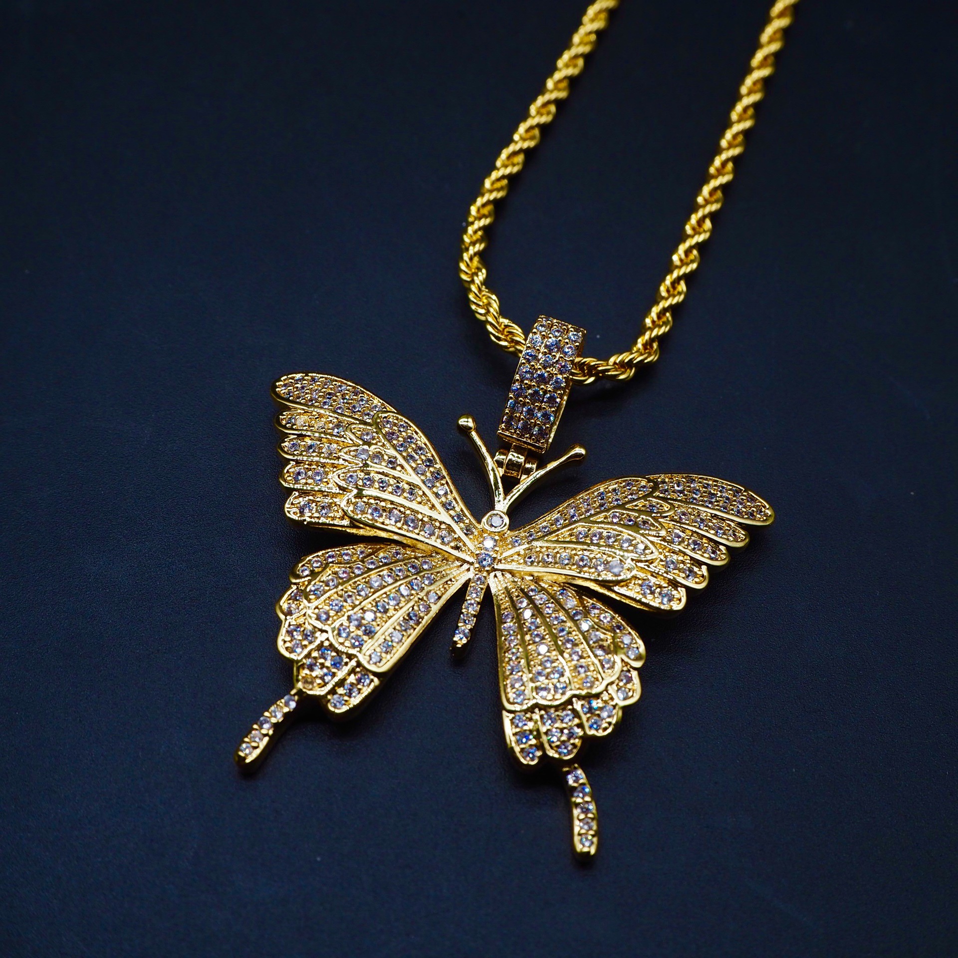 Title 8, Butterfly pendant for women. A beautiful and de...