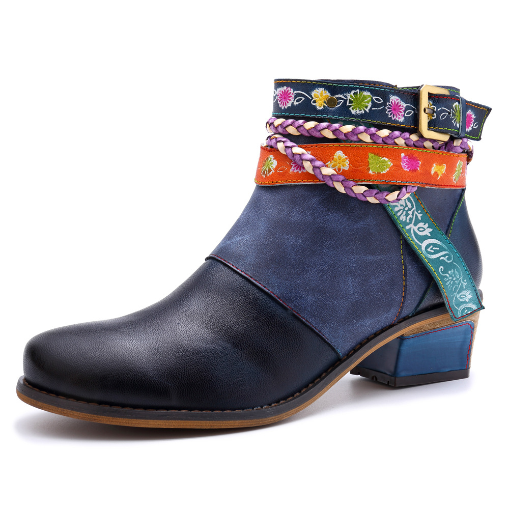 Title 2, Yauvana Azul Ankle Boots, crafted from genuine ...